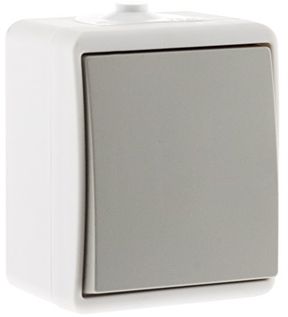 Va et vient IP54 - Gris clair - Zenitech