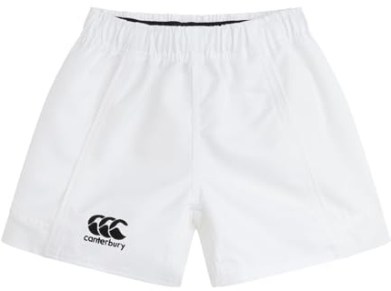 Canterbury Advantage Rugby - Pantalones Cortos para niño, Niños, Color Blanco, tamaño 8