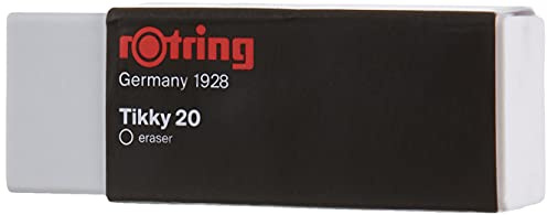 Rotring Gomme Tikky 20 Efface Tous Les Traits de Plomb et de Couleur sans Résidus (S0195831)