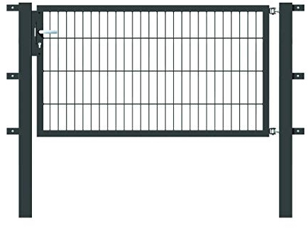 Alberts 647483 Einzeltor Flexo mit Zubehör | verschiedene Breiten und Höhen | anthrazit | Breite 150 cm | Höhe 80 cm