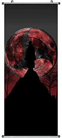 CoolChange Großes Anime Rollbild/Kakemono aus Stoff Poster, 100x40cm, Motiv: Itachi Uchiha, Bild 2
