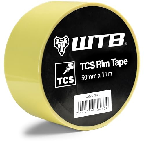 WTB Tubeless Bicycle Rim Tape (50mm x 11m) Easy Tubeless Setup & Airtight Seal, Compatible with All Tubeless Rims