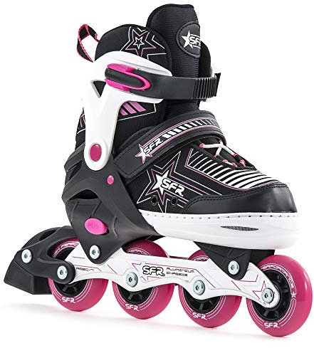 SFR Unisex Kinder RS480, Einstellbar Inline Skates Schlittschuhe