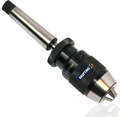 Bohrfutter Schnellspannbohrfutter B16 3-16 mm + MK2 Kegeldorn mit Austreiblappen Präzisionsbohrfutter KREFTING TOOLING