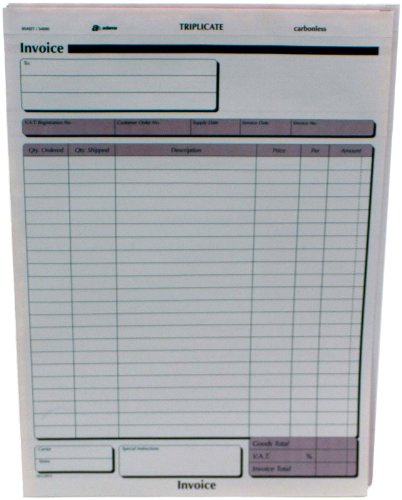Pukka Pad, Invoice Triplicate Sets 294 x 214mm