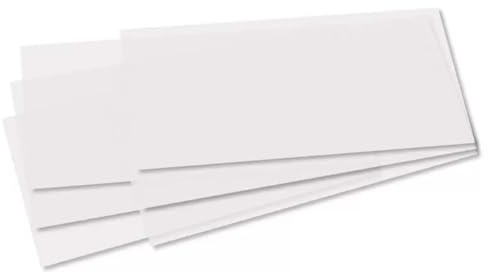 CREATIV DISCOUNT Laternenzuschnitte, 15,5x37 cm, 25 Bogen, weiß