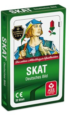 ASS 22570204 Altenburger 22570204-Skat Deutsches Bild Kornblume, ab 10 Jahren, Weiß