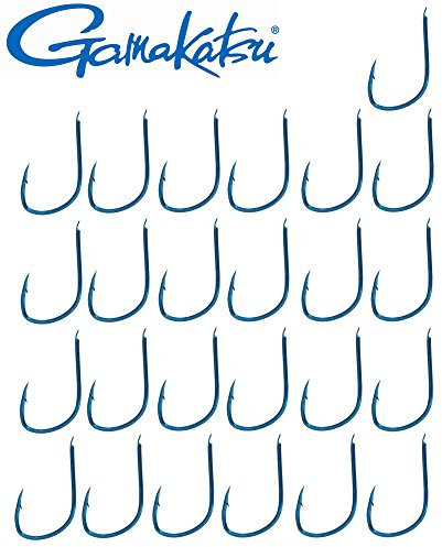 Gamakatsu Haken LS-2210 blau- 25 Forellenhaken zum Forellenangeln, Angelhaken zum Stand- & Schleppangeln auf Forellen, Einzelhaken, Größe:8