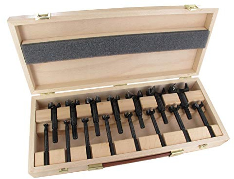 FAMAG Bormax 2.0 WS-Forstnerbohrersatz 15-teilig D=10,12,15,16,18,20,22,25,26,28,30,35,40,45,50mm im Holzkasten