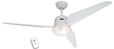 CasaFan Eco Aviatos 132 WE-WE Ventilateur de plafond (Ø x H) 132 cm x 365 mm Couleur des pales : blanc laqué/boîtier