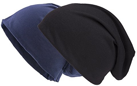 shenky Jersey Beanie | Frühlingsmütze | große Köpfe | dünne Sommermütze | haube Kopf | für Damen & Männer | lang geschnitten | Unisex | Long Slouch Beanie