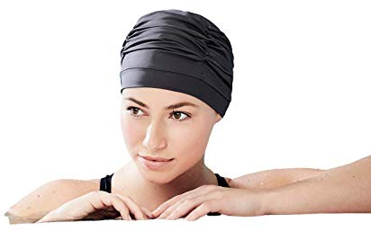 Christine Headwear Badmössa - pool, SPA och strand - specifik för kvinnor som genomgår kemoterapi, Blå, one size