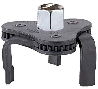 KING TONY 9AE221 Clé à filtre à huile à trois pieds, entraînement 1/2 et 3/8