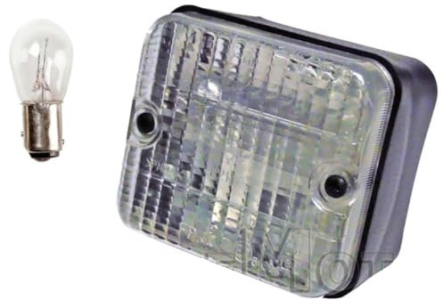 RMS Fanale/Faro Retromarcia Quadrato Roulotte - Trattore - Rimorchi Barca - Moto - Carrello Appendice