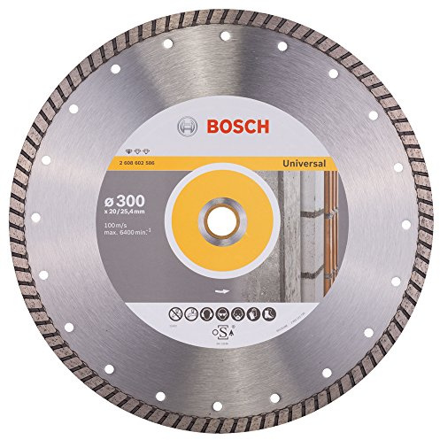 Bosch 1x PRO Multi Material Turbo Diamond Cutting Disc, 300 × 20/25,40 × 10 | für Beton, Ziegelstein, Ø 300 mm, Professional Zubehör Kleiner Winkelschleifer