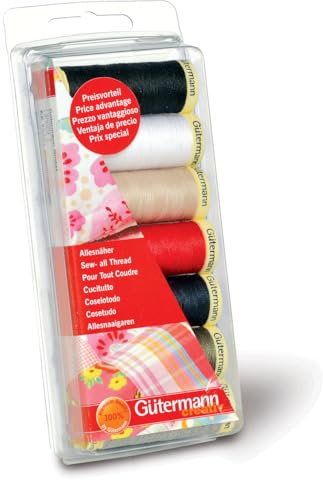 Gütermann G731099 Nähgarn-Set, Polyester, Mehrfarbig, 100 Meter Länge, 700