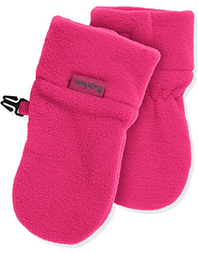 Playshoes Unisex Kinder Fleece-fäustlinge Fleece-Baby-Fäustlinge, Rosa, 6-12 Monate