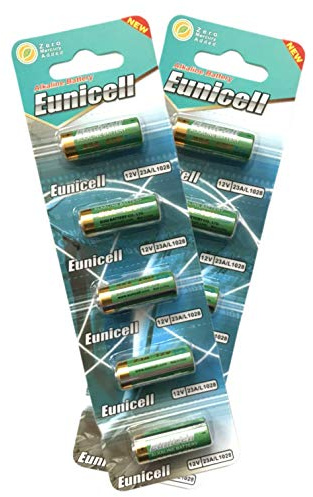 10 x Eunicell 23A/MN21/A23 12v Alkaline Battery