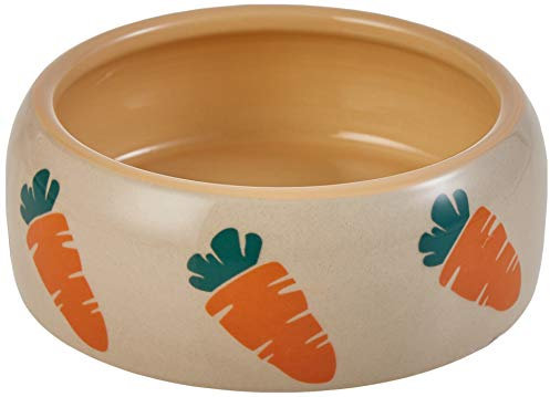 Nobby Mangiatoia in Ceramica Carrot, Beige/Arancione, 500 ml, 1 Pezzo