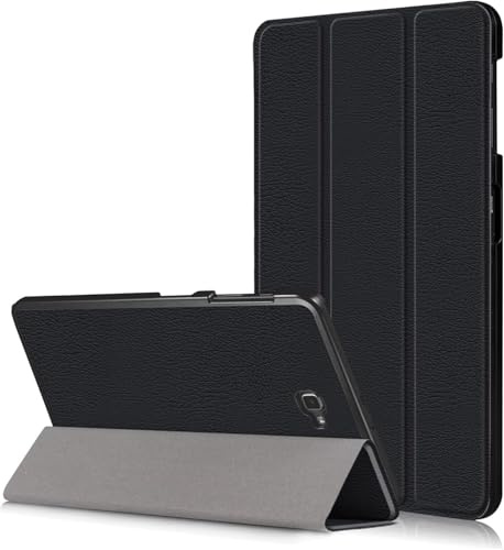 Skytar Hülle für Samsung Galaxy Tab A 10.1 2016,Pu Leder mit Standfunktion Schutzhülle für Samsung Galaxy Tab A6 10.1 Zoll SM-T580 T585, Schwarz