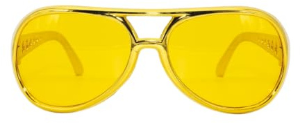 Rock'n'Roll-Brille, goldfarbig, für Erwachsene