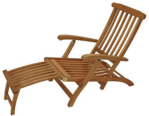 DEGAMO Deckchair Maine mit Fussteil aus Eukalyptus Hartholz, FSC®-Zertifiziert