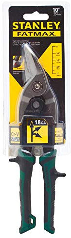 Stanley FMHT73557 Fatmax Luftfahrtschere, rechtsschneidig, grün/schwarz, 1 Stück