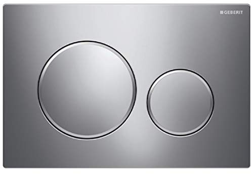 Geberit 115.882.KN.1 115882KN1 Sigma 20 Betätigungsplatte, Hochglanz-verchromt/mattchrom, Seidenglanz
