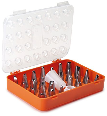 LACOR - 68991 - Juego De Boquillas para Decoracion 26 Piezas INOX.