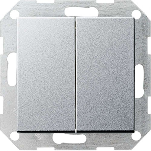 Gira 012526 Tastschalter Serien System 55, alu