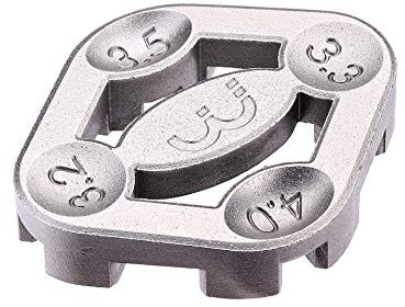 BBB Cycling Speichenschlüssel für Fahrräder Speichenspanner Fahrradspeichen Fahrrad Werkzeug Bike Spoke Tool Turner II BTL-15, Silber