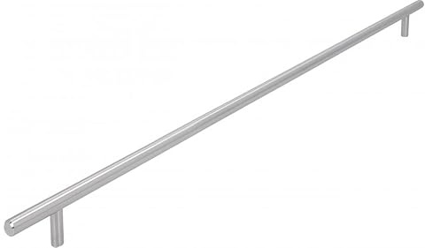 SIRO Möbelgriff Lohne, Schlicht, Edelstahl fein geschliffen, 548 mm x 30 mm x 10 mm, LA 480 mm, 1407-548N1