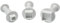 PME MS152 Square Plunger Cutters, Small, Medium, Large Sizes, Set of 3,Transparent