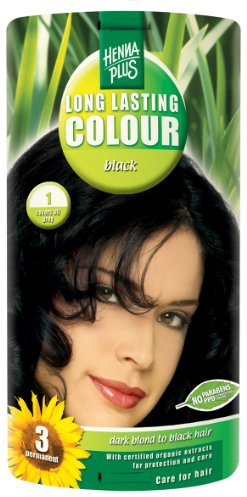 Hennaplus Long Lasting Colour Schwarz 1 - 100 ml
