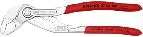KNIPEX - 87 03 180 Tools - Cobra Water Pump Pliers, Chrome (8703180)