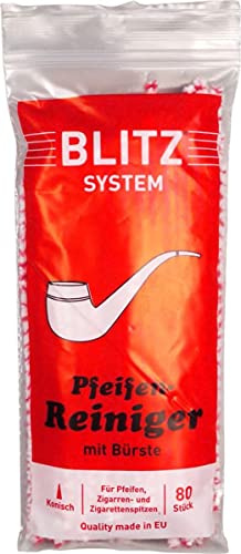 denicare 5 X Blitz Bürsten-Pfeifenreiniger, rot/weiß, HEIM, Unscented, Brush-Type Drain Cleaner, 5 x 80 Stück, Konische Rohrreiniger mit Pinsel, Solid