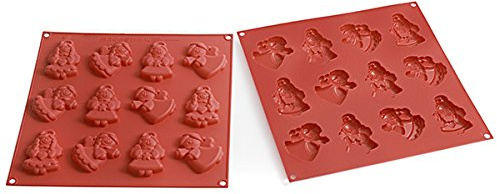 Silikomart Stampo Silicone Professionale HSH06 - My Angel Cookies, Giallo, Rotondo, 310 x 310 mm, 16.5 cm, 16.5 mm, Biscotti, Lavabile in Lavastoviglie, Adatto per Forno Fino a 230°C
