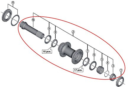 SHIMANO HOHLACHSE KOMPLETT HB-M8010 HOHLACHSE KOMPLETT HB-M8010 ART-NR. Y-2A598010