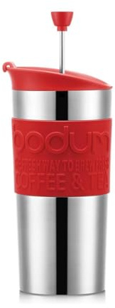 Bodum 11067-04 Kaffeebereiter 0.35 Liter Travel Press, Ed.-rot