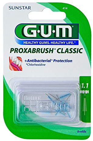 GUM Proxabrush Ersatzbürsten 0,5 mm Tanne 8 St