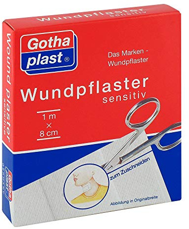 Gothaplast Wundpfl.sensitiv 8 cmx1 m geschnitten 1 stk