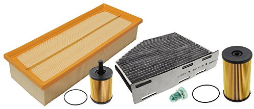 Mapco 68907 Inspektionspaket Ölfilter Luftfilter Innenraumfilter Kraftstofffilter Ölablaßschraube | Kompatibel mit: AUDI A3, A3 Cabriolet, A3 Sportback, TT, TT Roadster, SEAT ALTEA, ALTEA XL, LEON, TOLEDO III