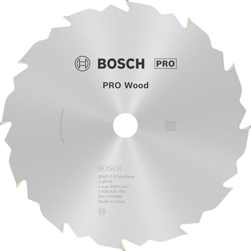 Robert Bosch Professional Kreissägeblatt Speedline Wood 160x16x2,2 12Z 2608640784, Ø 160 mm / Bohrung 16 mm
