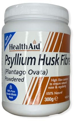 Health Aid Psyllium Husk Fibre, 300g polvo