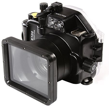Fotga 40 M/130 °F Waterproof Housing Hard Case Cover for Panasonic LX100 24 – 75 mm Lens