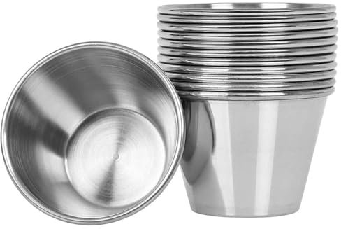 Space Home - 12 moldes Flan - Molde Individual para Pudín - Molde Crema Cocida - Moldes individuales para Muffins - Flaneros de Acero Inoxidable - Diámetro 9 cm