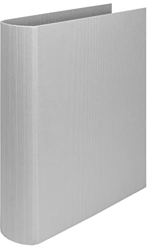 Rössler - S.O.H.O. Ringbuch DIN A4 4-Ring 50 mm Stone | Ringordner im Format 7,4 x 28 x 32,1 cm für Dokumente, Unterlagen und gelochte Blätter