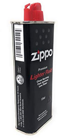 Zippo - Lighter Fuel, 125 ml, Fuel, Ideal for Storm Lighters, Clean and Economical