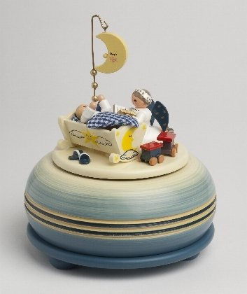 KWO Spieldose Gute Nacht. blau* Melodie: Lalelu* 18er Spielwerk