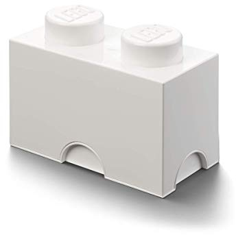 LEGO Aufbewahrungsbox 2, klein, Plastik, weiß, M